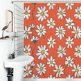 thumbnail image 1 of Shower Curtain Small Floral Pattern Bathroom Waterproof Polyester Home Ration Curtain With Hook, 1 of 4