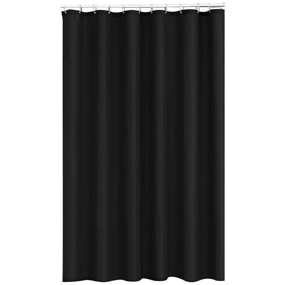 Shower Curtain | Solid Color Thickened Polyester Fabric | Waterproof Bathroom & Door Curtain with Metal Grommets