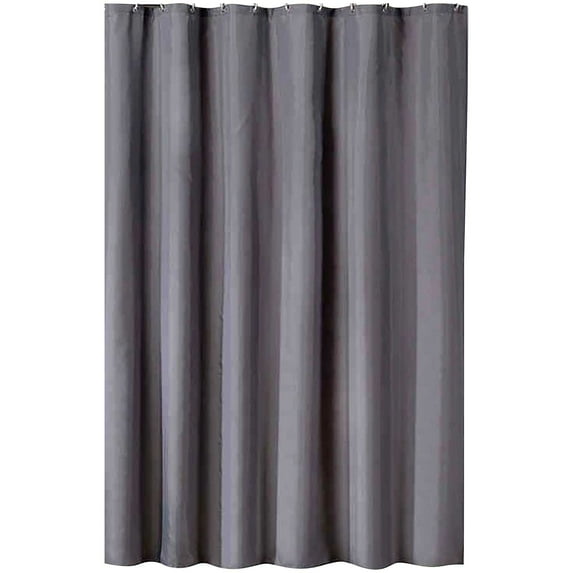 Shower Curtain | Solid Color Thickened Polyester Fabric | Waterproof Bathroom & Door Curtain with Metal Grommets