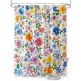 thumbnail image 1 of Shower Curtain Spring Flowers Shower Curtains for Bathroom, Waterproof Polyester Shower Curtain Set with Hooks, Standard Size 72" x 72" Oil Painting, 1 of 6