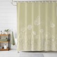 thumbnail image 1 of Shower Curtain Spring Plant White Line Art Shower Curtains for Bathroom Decor, Waterproof Polyester Shower Curtain Set with Hooks, Small Stall Size 36" x 72" Flower Butterfly Gold, 1 of 9