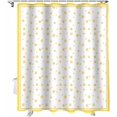 thumbnail image 1 of Shower Curtain Stars Yellow Spot Shower Curtains for Bathroom Decor Stripes Plaid Shower Curtain Sets with Hooks Waterproof Fabric Bath Curtain Small Stall 36" X 72", 1 of 6