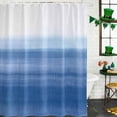 thumbnail image 1 of Shower Curtain, Summer Ocean Blue Gradient Waterproof Shower Curtain Set with Hooks for Bathroom Showers,Stalls and Bathtubs,60x72In Ombre Minimalist Art, 1 of 9
