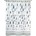 thumbnail image 1 of Shower Curtain, Vibrant Printed Fabric, Christmas Decorations (Christmas Trees Collection, 72"), 1 of 1