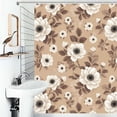 thumbnail image 1 of Shower Curtain Vintage Floral Pattern Polyester Waterproof Home Ration Curtain With Hook, 1 of 4