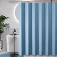 thumbnail image 1 of Shower Curtain - Waffle Textured Heavy Duty Thick Fabric Shower Curtains for Bathroom, 230GSM Luxury Weighted Polyester Cloth Bath Curtain Set with 12 Plastic Hooks, 1 of 6