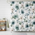 thumbnail image 1 of Shower Curtain Watercolor Dandelion Leaf Shower Curtains for Bathroom Decor, Waterproof Polyester Shower Curtain Set with Hooks, Extra Long 72" x 96" Spring Plant White, 1 of 9