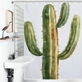 thumbnail image 1 of Shower Curtain Watercolor Desert Cactus Polyester Waterproof Home Ration Curtain With Hook, 1 of 4