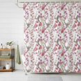 thumbnail image 1 of Shower Curtain Watercolor Floral Hummingbird Shower Curtains for Bathroom Decor, Waterproof Polyester Shower Curtain Set with Hooks, Extra Long 72" x 84" Spring Pink Flower White, 1 of 9