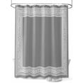 thumbnail image 1 of Shower Curtain Waterproof for Bathroom 72x72 Inch, Grey Key Pattern Bath Curtain for Bath Stalls and Tub Geometric Art Decorative Shower Curtains with Hooks, 1 of 8
