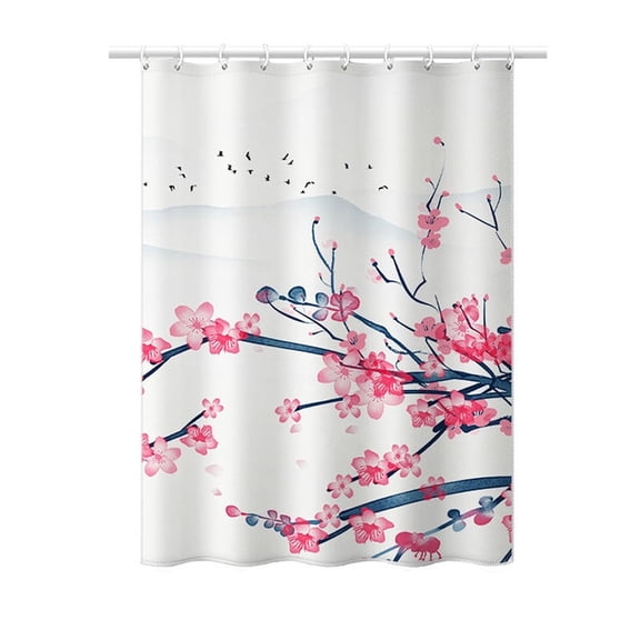 Shower Curtain Waterproof Fabric Bathroom Decorative Liner Machine Washable 59"x79"