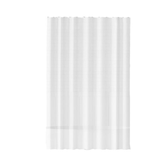 Shower Curtain Waterproof Mildew-Resistant Antibacterial Privacy Light-Transmitting Frosted Polyester Curtain for Bathroom, Easy to Install and Clean