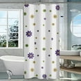 thumbnail image 1 of Shower Curtain Waterproof Mildew Resistant, Quick Dry Fabric Bathroom Curtain for Wet Dry Separation, Modern Textured Bath Curtain with Hooks Machine Washable Hotel Quality Liner, Standard Size Decor, 1 of 2