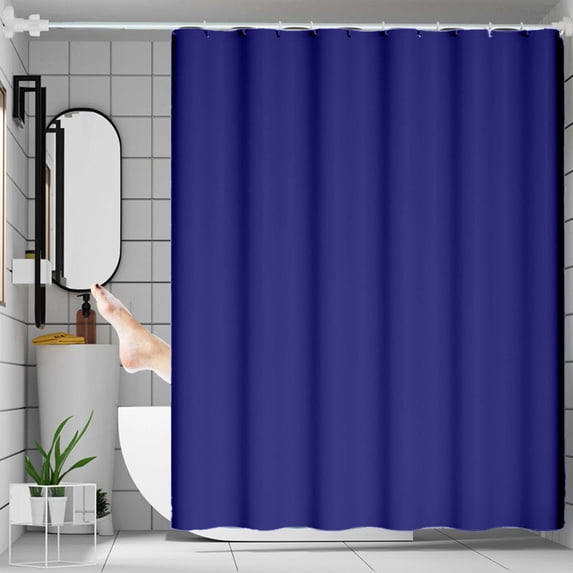 Shower Curtain Waterproof Moisture-Resistant - Bathroom Shower Curtain Liner 70x70 Inch Polyester - Punch-Free Light Filtering Opaque Privacy Protection
