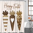 thumbnail image 1 of Shower Curtain Waterproof Shower Curtain for Bathroom,Bathtub,Shower, Happy Easter Carrot Shower Curtain Set with Hooks for Home Decoration 72x72 Inch, 1 of 5