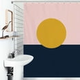 thumbnail image 1 of Shower Curtain Yellow Sun Pink Blue Abstract Art Bath Curtain Polyester Fabric Bathroom Ration With Hooks, 1 of 4