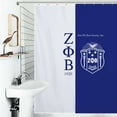 thumbnail image 1 of Shower Curtain Zeta Phi Beta Bath Curtain Polyester Fabric Bathroom Ration With Hooks, 1 of 4