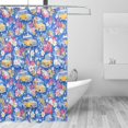 thumbnail image 1 of Shower Curtain, Bohemian Cute Cartoon Cat Waterproof Shower Curtain for Bathroom, Washable Bathroom Shower Curtain Set with Hooks Long Shower Curtain 72x72in Home Decor, 1 of 7
