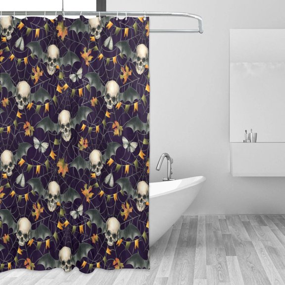 Shower Curtain, Cute Dinosaur Skate Waterproof Shower Curtain for Bathroom, Washable Bathroom Shower Curtain Set with Hooks Long Shower Curtain 72x72in Home Decor