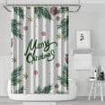 thumbnail image 1 of Shower Curtain for Bathroom Christmas Snowflake Triangle Tree Shower Curtains Durable Funny Shower Curtain Hooks Included,72x72Inch, 1 of 5