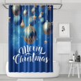 thumbnail image 1 of Shower Curtain for Bathroom Colorful Xmas Ball Winter Snowflake Star Bathroom Curtain Waterproof Fun Bathroom Curtains Hooks Included,72x72Inch, 1 of 5