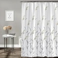 thumbnail image 1 of Shower Curtain for Bathroom Decorations, Waterproof Durable Bathroom Partition Curtain with Hooks 70.87×78.74Inch White, 1 of 8