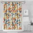 thumbnail image 1 of Shower Curtain for Bathroom Maple Leaf Orange Autumn Harvest Shower Curtains Waterproof Vintage Bath Curtain Hooks Included,72x72Inch, 1 of 5