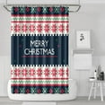 thumbnail image 1 of Shower Curtain for Bathroom Merry Christmas Snowflake Bathroom Curtain Waterproof Beautiful Shower Curtain Hooks Included,72x72Inch, 1 of 5