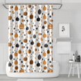 thumbnail image 1 of Shower Curtain for Bathroom Orange Pumpkin Bat Spider Purple Happy Halloween Bathroom Curtain Durable Cool Bath Curtain Hooks Included,72x72Inch, 1 of 5