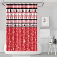 thumbnail image 1 of Shower Curtain for Bathroom Red Christmas Bathroom Curtain Waterproof Simple Shower Curtain Hooks Included,72x72Inch, 1 of 5