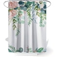 thumbnail image 1 of Shower Curtain for Bathroom Tropical Leaves Plant Pattern Shower Curtain Waterproof Polyester Fabric Bath Curtain 71''''×71'''' (A-A), 1 of 5