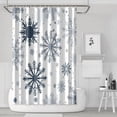 thumbnail image 1 of Shower Curtain for Bathroom Winter Christmas Snowflake Farmhouse Shower Curtains Durable Vintage Bath Curtain Hooks Included,72x72Inch, 1 of 5
