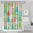 thumbnail image 1 of Shower Curtain for Bathroom Xmas Forest Rustic Farmhouse Triangle Tree Shower Curtains Durable Beautiful Bath Curtain Hooks Included,72x72Inch, 1 of 5