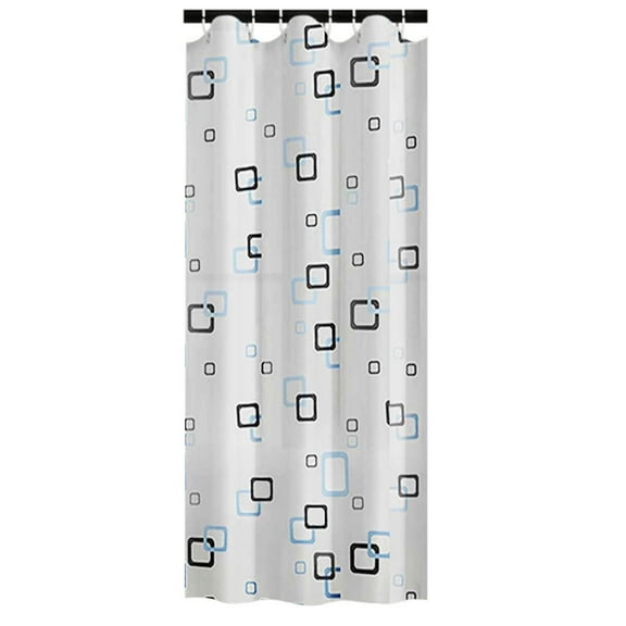 Shower Curtain for Bathroom with 6 Hooks, Curtains 70x30 Inches Long, Bath Accessories Hotel Style - Machine Washable