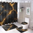 thumbnail image 1 of Shower Curtain sets Aesthetic, Green Leaves Pattern Printed on Bathroom Decor Sets with Shower Curtains and Rugs, Designed for Farmhouse Boho Contemporary Bathrooms, 72 x 72 inches, 1 of 8