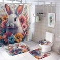 thumbnail image 1 of Shower Curtain sets and Bath Mat Set, Christmas Candy Canes Pattern Printed on Bathroom Decor Sets with Shower Curtains and Rugs, Great for Master Bath Beach House Modern Home, 72 x 72 inches, 1 of 8