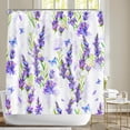 thumbnail image 1 of Shower Curtain,violeshower Curtain Sets for Bathroom,Polyester Fabric Shower Curtain Washable Waterproof Modern Bath Curtain Decor，12 Hooks 72 x 72 Inches, 1 of 5