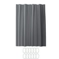thumbnail image 1 of Shower Curtain with 12 Hooks for Bathroom 180 cm x 200 cm Waterproof Vinyl Solid Color Thickened Partition Curtain, 1 of 6