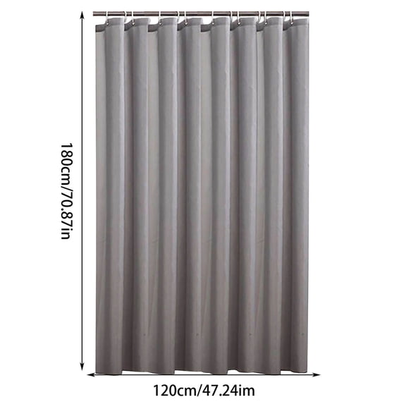 Shower Curtains 120X180Cm Bath Curtain Plain Color Bathroom Waterproof Thickened Polyester Bathroom Partition Curtain Door Curtain