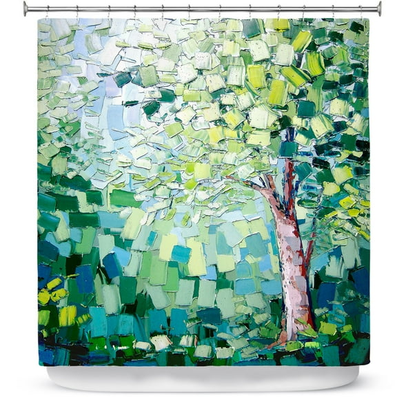 Shower Curtains 70" x 73" from DiaNoche Designs by Aja Ann - Breeze Trees