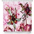 thumbnail image 1 of Shower Curtains 70" x 73" from DiaNoche Designs by Angelina Vick - Poetry Motion Pink, 1 of 1