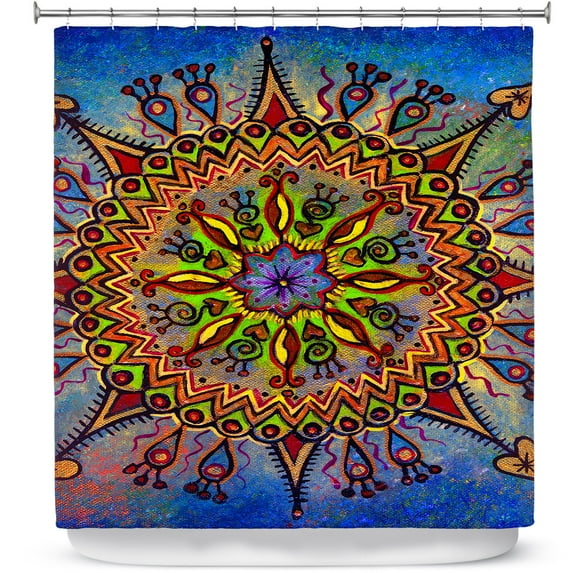 Shower Curtains 70" x 73" from DiaNoche Designs by Ann-Marie Cheung - Mandala 1