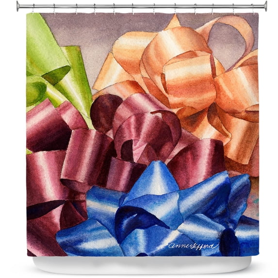 Shower Curtains 70" x 73" from DiaNoche Designs by Anne Gifford - Bows 2