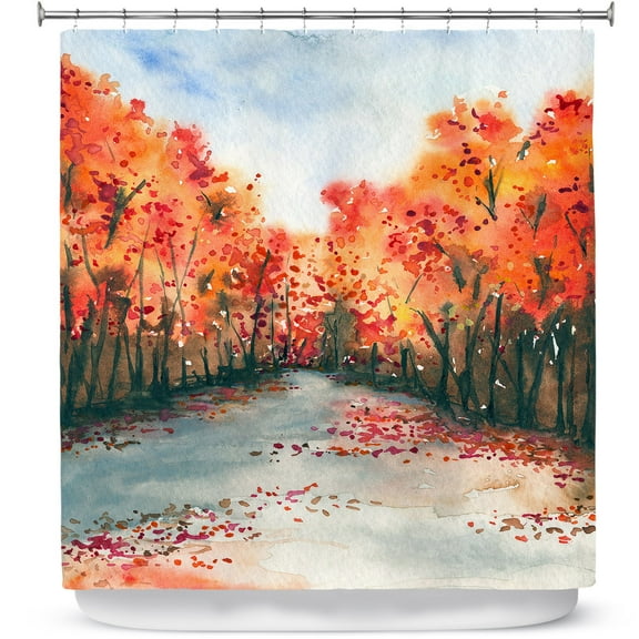 Shower Curtains 70" x 73" from DiaNoche Designs by Brazen Design Studio - Autumn Journey