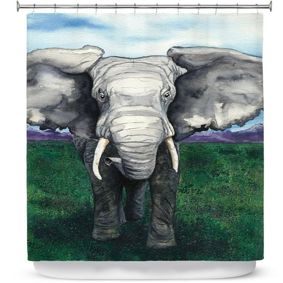 Shower Curtains 70" x 73" from DiaNoche Designs by Brazen Design Studio - Defiant