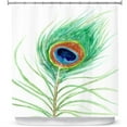 thumbnail image 1 of Shower Curtains 70" x 73" from DiaNoche Designs by Brazen Design Studio - Peacock Feather, 1 of 1