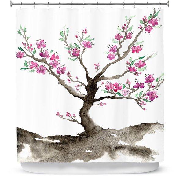 Shower Curtains 70" x 73" from DiaNoche Designs by Brazen Design Studio - Sakura