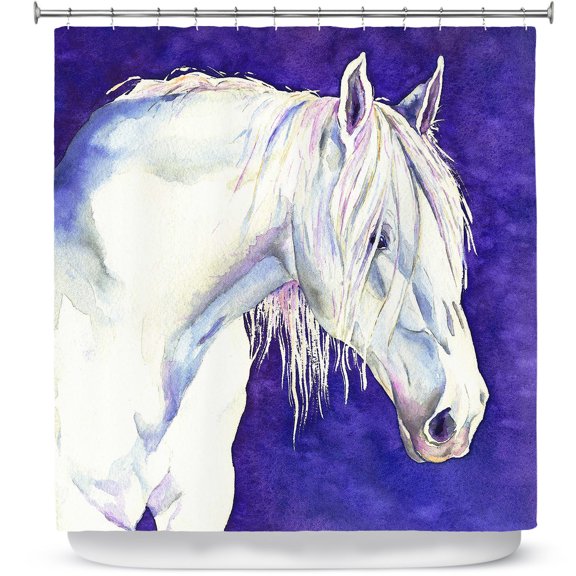 Shower Curtains 70" x 73" from DiaNoche Designs by Brazen Design Studio - Shay Horse