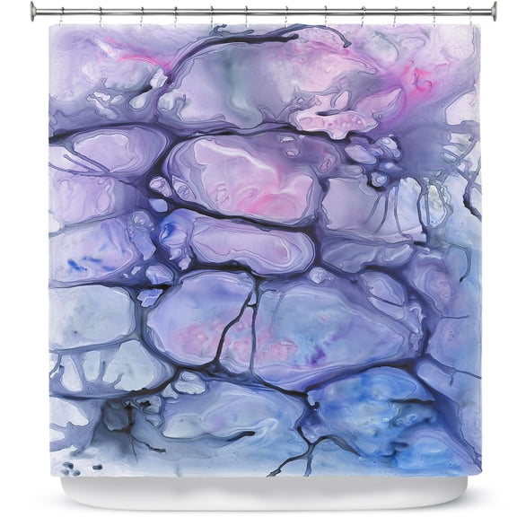 Shower Curtains 70" x 73" from DiaNoche Designs by Brazen Design Studio - Violaceae