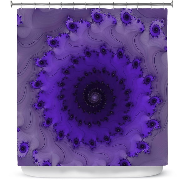 Shower Curtains 70" x 73" from DiaNoche Designs by Christy Leigh - Infinity Purple II